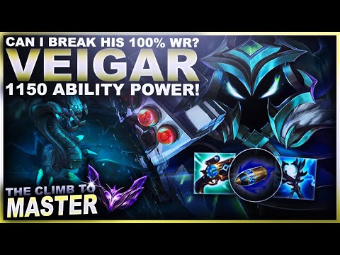 CAN I BREAK HIS 100% WIN RATE!?! 1150AP VEIGAR! | League of Legends