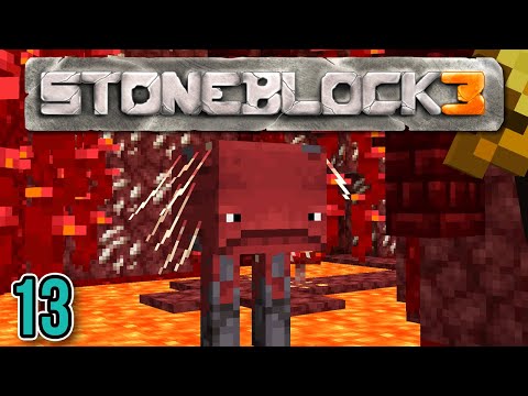 Minecraft: StoneBlock 3 Ep. 13 - Nether Disaster