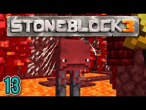 Minecraft: StoneBlock 3 Ep. 13 - Nether Disaster