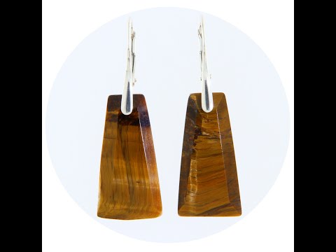 Cercei Argint 925 Ochi de Tigru Natural - Eleganta si Protectie