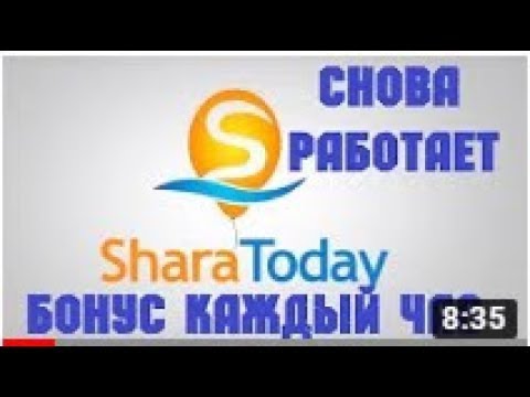 SHARA TODAY заработок 100 рублей в день без вложений