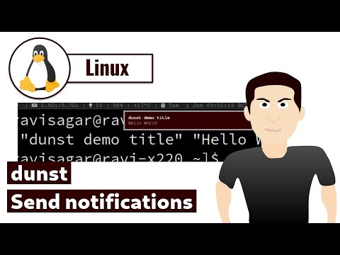 Send notifications using dunst