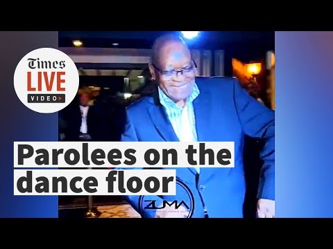 Dancing parolee Jacob Zuma dances, sits on 'throne' and cuts ribbon at restaurant opening