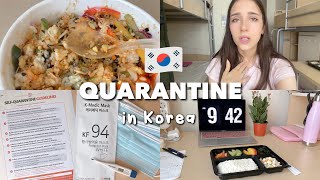 QUARANTINE IN KOREA vlog 🏫😷🇰🇷 my experience, dorm room tour, boring food, dealing with anxiety, etc.
