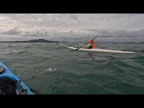 RS52 surfski in choppy sea!
