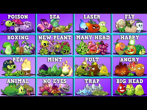 Random 16 Team vs All Zombies - Who Will Win? - PvZ 2 Team Plant vs Team Plant