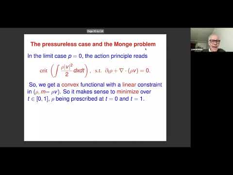 From the Monge transportation problem to Einstein's gravitation through Euler's Hy... - Yann Brenier