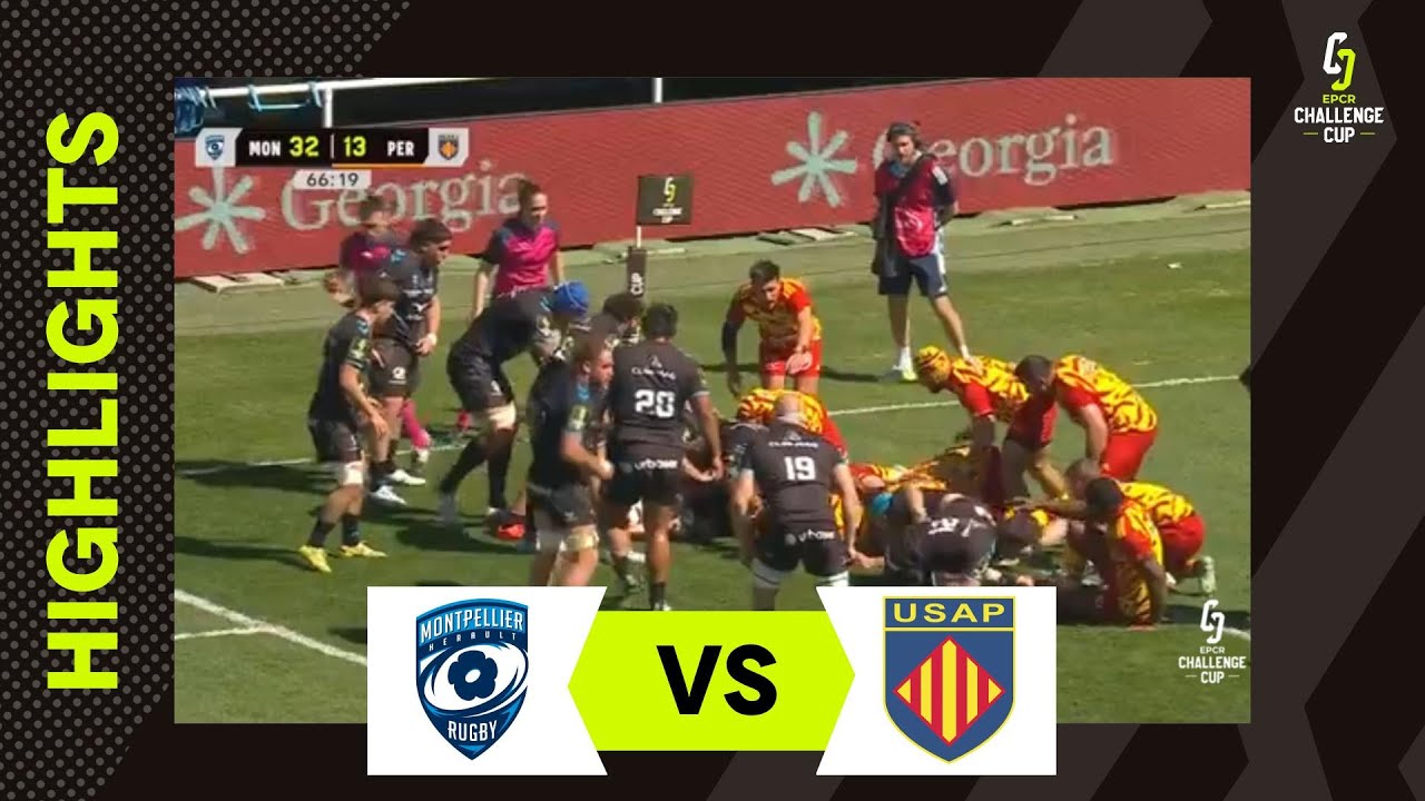 Temps Forts - Montpellier Hérault Rugby v USAP | EPCR Challenge Cup Cup 2025/26