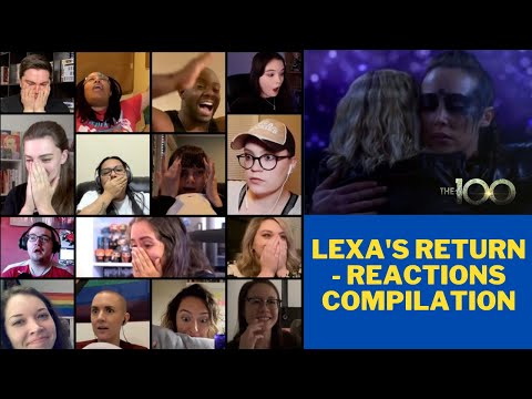 Lexa returns in The 100 season final: fans reaction ( 7x16) (Reactions compilation)