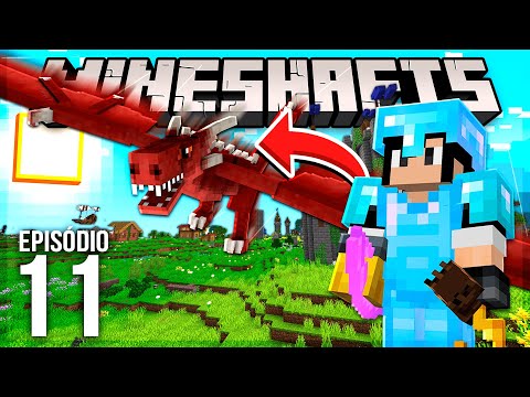 O PRIMEIRO DRAGÃO DO MELHOR MODPACK DE AVENTURA DO MINECRAFT - Mineshafts & Monsters #11