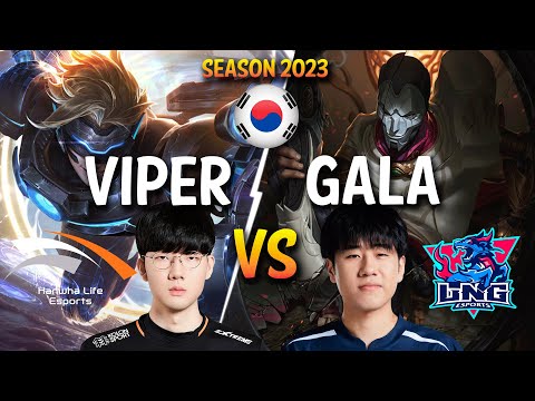 HLE Viper vs LNG GALA - Viper EZREAL vs GALA JHIN ADC - Patch 13.24 KR Ranked