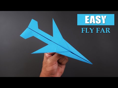 How to Make an EASY Jet Paper Airplane that Flies REALLY Fast