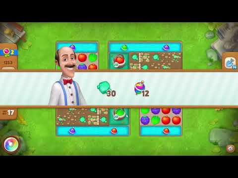 Gardenscapes 1253 Level - 17 moves - NO BooSTERS