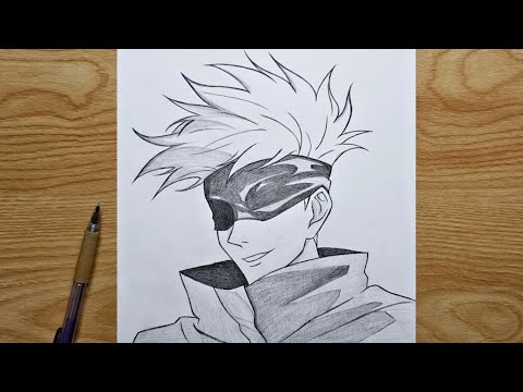 How to draw Gojo | Gojo Satoru step by step | easy tutorial