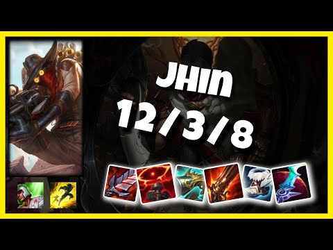Jhin BR Challenger BOT (12/3/8) Gameplay Replay - Patch 10.23
