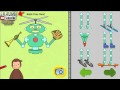 Watch Curious George Jeux Games Video Build A ROBOT Game For Kids Cartoons Movie