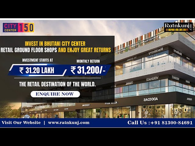Commercial Shop For Sale City Center 150 Sector 150 Noida Commercial