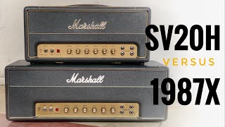 Video thumbnail for Marshall SV20H vs 1987X - Studio Vintage vs Plexi Reissue by Johan Segeborn