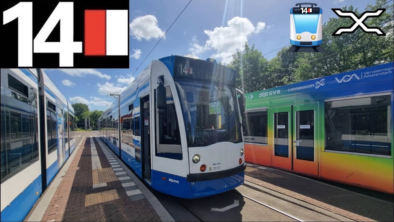 🚊 GVB Amsterdam Tramlijn 14 Cabinerit Flevopark - Centraal Station | Cab ride tram 2022