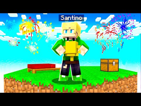 Santino -  I Get My FIRST SOLO WIN In Bedwars!  (Minecraft)