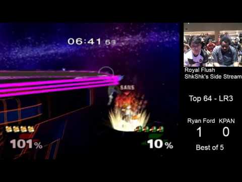 Royal Flush SSBM Top 64 LR3 - ERG | Ryan Ford (Fox) vs. RCS | KPAN (Falco)