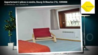 preview picture of video 'Appartement 2 pièces à vendre, Bourg St Maurice (73), 109000€'