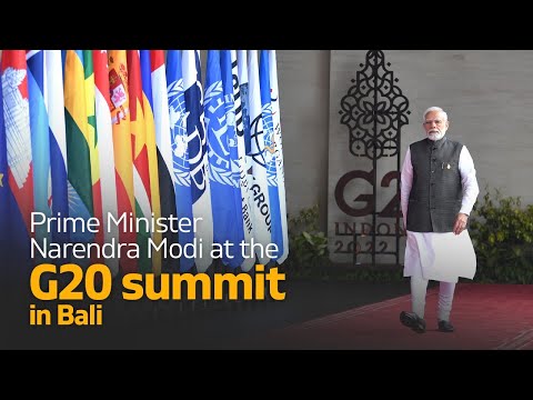 Prime Minister Narendra Modi at the G20 summit in Bali l PMO
