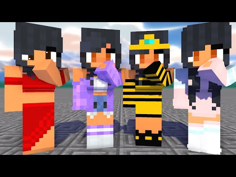 MONSTER SCHOOL:SKIRRI DANCE APHMAU LITTLE SISTERS- MINECRAFT ANIMATION