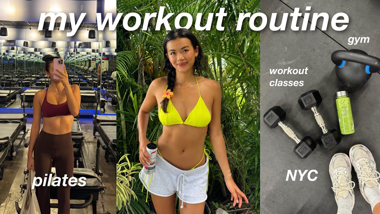 my workout routine *EXACTLY* what I do to stay in shape ✨ (the NYC it-girl workout guide!)