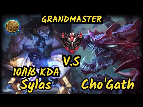 Impact (SYLAS) vs CHO'GATH - 10/1/6 KDA TOP GAMEPLAY - NA Ranked GRANDMASTER