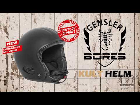 Bores Gensler Kult Helm - ECE-22.05 geprüft - Patentiertes - TWIN-SHELL-SYSTEM