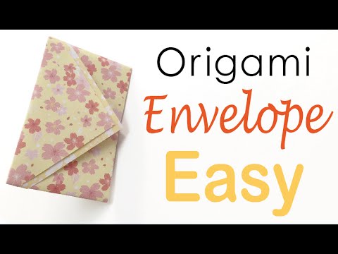 Super Easy☺︎ Origami Paper Envelope Tutorial - Origami Kawaii〔#074〕