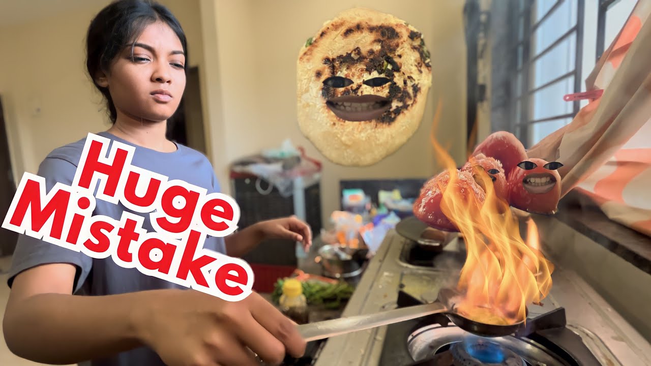 Cooking like Masterchef kitchen *ATTEMPT gone wrong🥹 Aag lag gyi