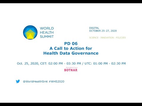 PD 06 - A Call to Action for Health Data Governance - World Health Summit 2020