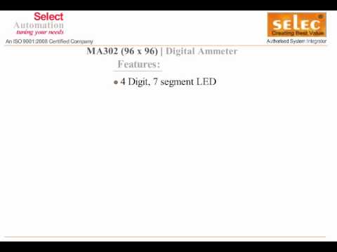 Selec digital panel meters- ammeter ma302, for industrial, d...