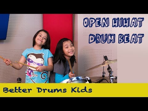 # 12 Open Hihat Drum Beat - DRUM LESSONS FOR KIDS - Better Drums