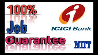 ICICI Bank|100%Job Guarantee Course| Value Banker by Sales Mangement Programme by NIIT.