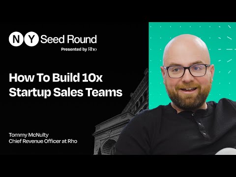 The founder's guide to startup sales | Tommy McNulty, CRO at Rho