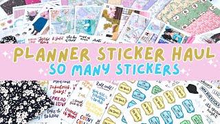 PLANNER STICKER HAUL | Plannerface, printables & journal stickers