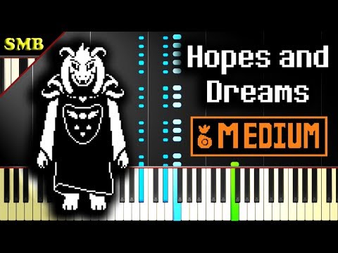 UNDERTALE - HOPES AND DREAMS - Piano Tutorial