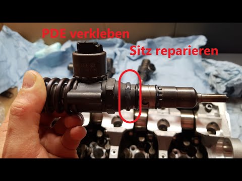 Glue pump nozzle element - seat repair PDE 2.0TDI 16V Part 10 Audi VW Seat Skoda BKD
