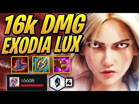 16,000 DAMAGE LUX EXODIA BUILD! | Teamfight Tactics Set 2 | TFT | League of Legends Auto Chess