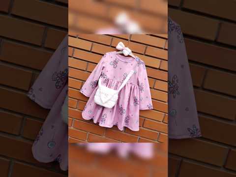 Платье утепленное девочке Зимние конфетки с сумочкой розовое 86-92 98-104 - фото 1 - id-p2831669271