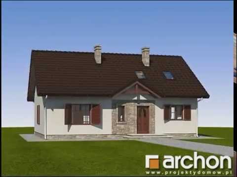 Dom w jeżynach 2 (PD). Projekty domów ARCHON+, www.archon.pl