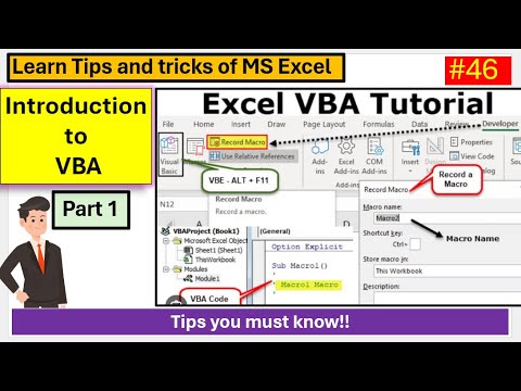 46. Introduction to VBA: Learn the Basics of Excel Macros | Part 1 | In Nepali
