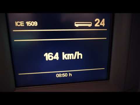 Mitfahrt im ICE-T als ICE1509 auf der Schnellfahrstrecke zwischen Hamburg und Berlin