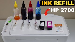 HP DeskJet 2700 Ink Refill - How To Refill Black & Colour Ink Cartridges For printing !
