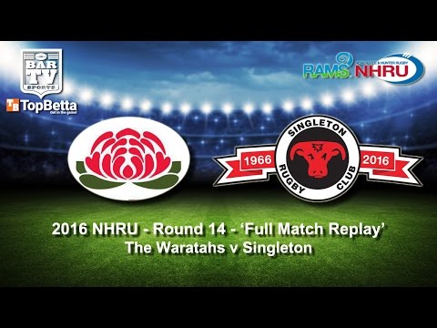 2016 NHRU Round 14 Full Match Replay - Waratah v Singleton Bulls