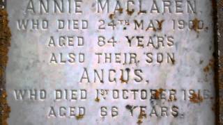 preview picture of video 'Duncan MacPhee Gravestone Newtonmore Highlands Scotland'