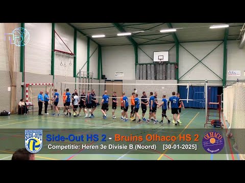 Volleybal Heren 3e Divisie B: Side-Out H2 - Bruins Olhaco H2 [30-01-2025]